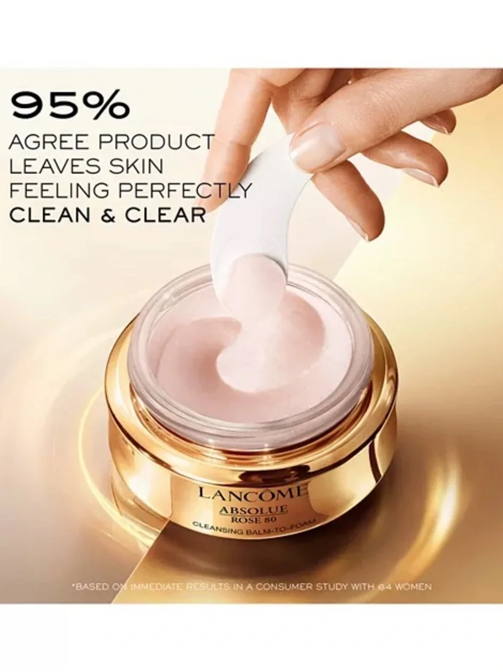 Lancôme Absolue Rose 80 Cleansing Balm to Foam